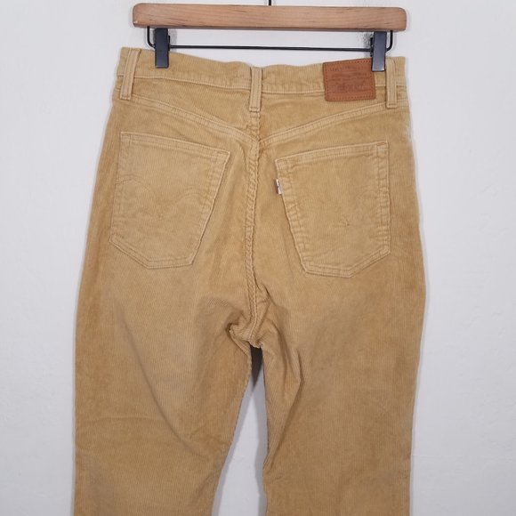 Levi's Premium RIBCAGE Boot White Tab Corduroy Pants Size 30 - Picture 11 of 14